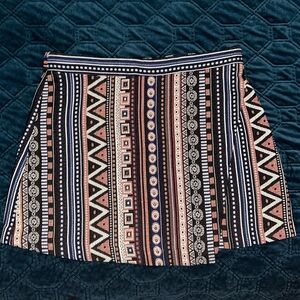 Lulu’s Patterned Mini Skirt
